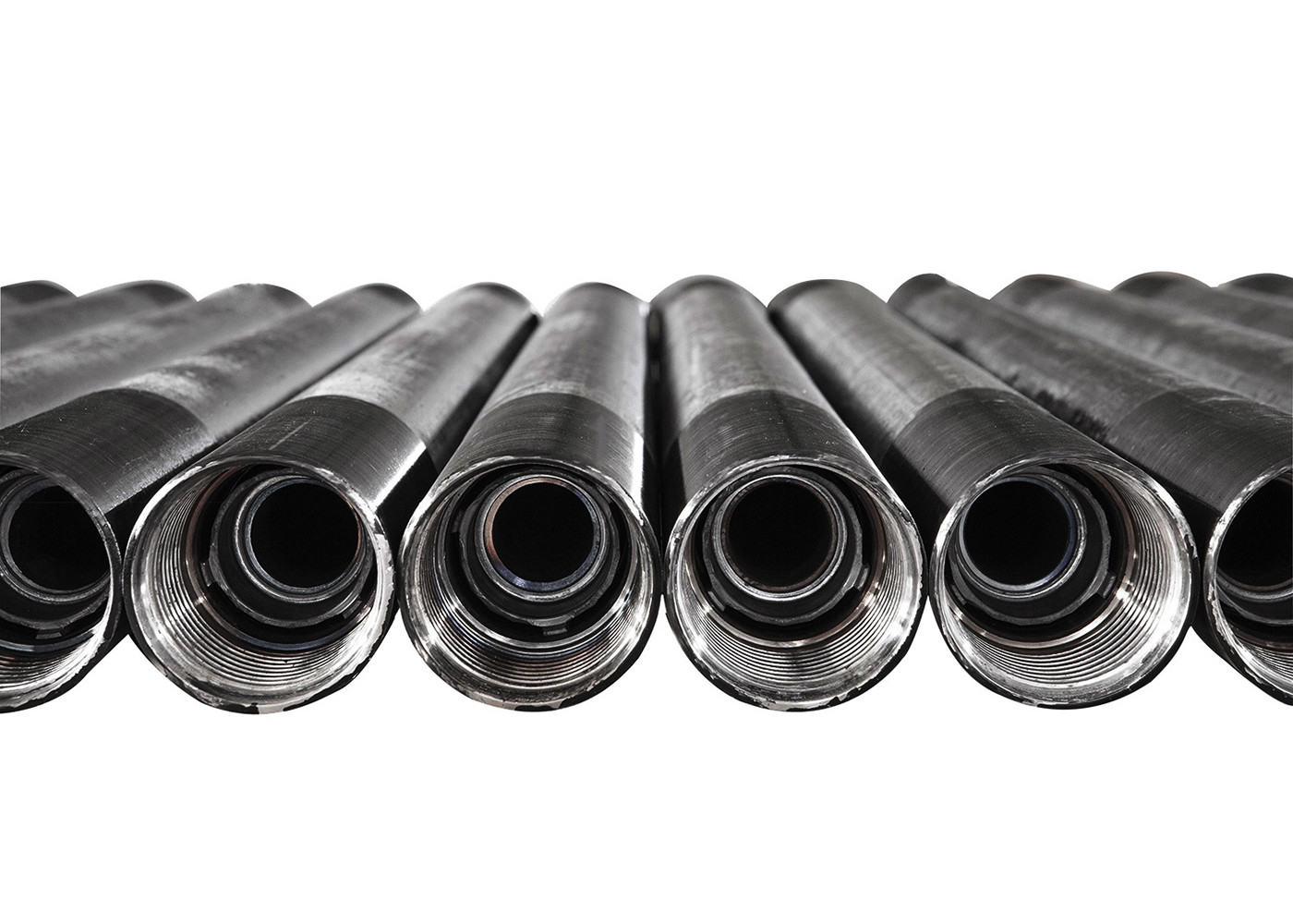 Remet Threads 6m Length DTH Hammer Double Wall Drill Pipe , 4 Inch ...